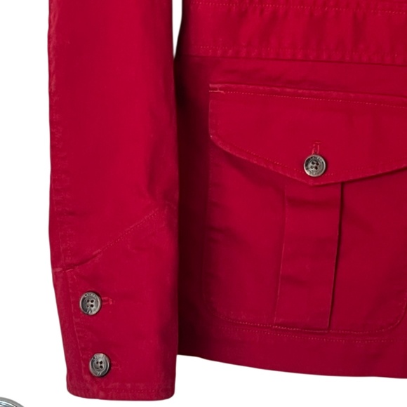 Vintage  Ralph Lauren Dry Goods Jean Jacket Red Size Small - Picture 5 of 10